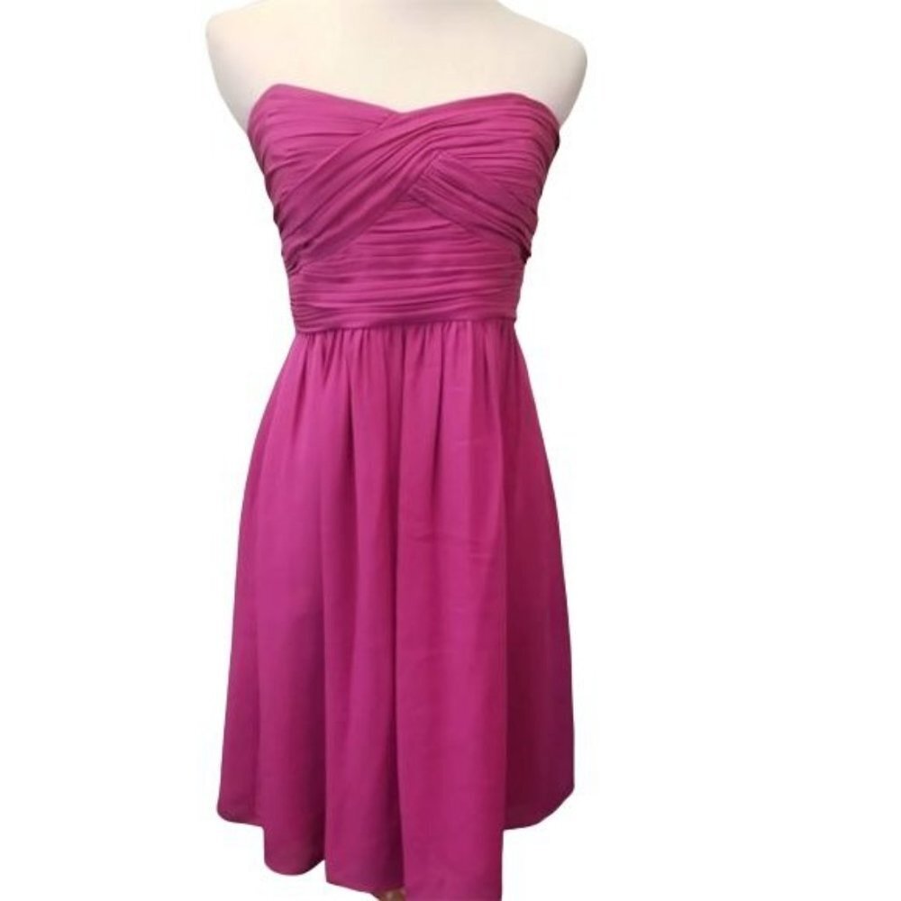 NWOT Shoshanna pink SILK Tube top dress women's size 4 (59)